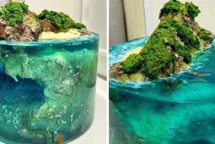 10 torta, ami úgy néz ki, mint egy paradicsomi sziget az óceánban