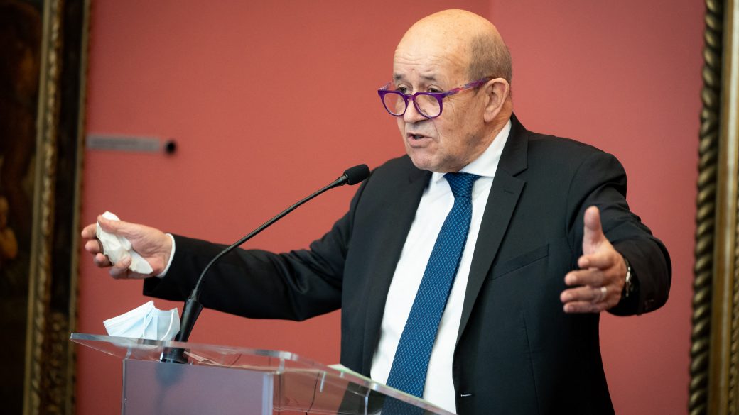 Jean-Yves Le Drian francia külügyminiszter orosz-ukrán háború