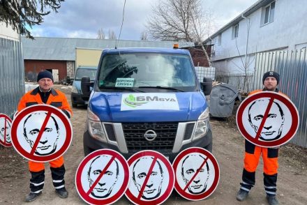 Különös módon üzennek az ukránok Putyinnak