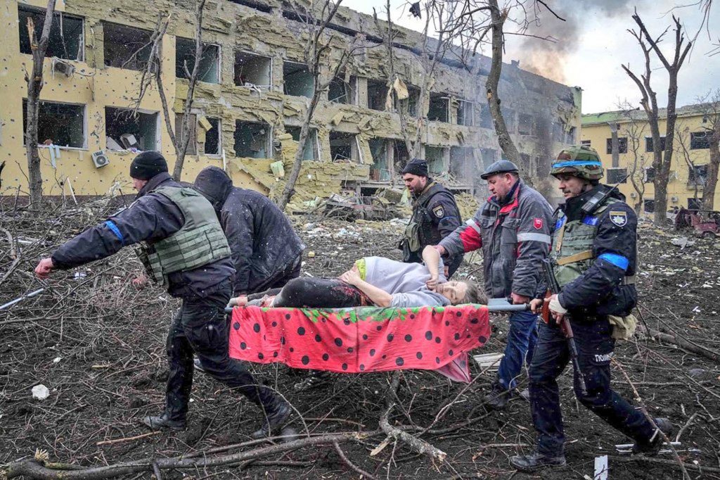 Orosz-Ukrán Háború Mariupol Szülészet Bombázás