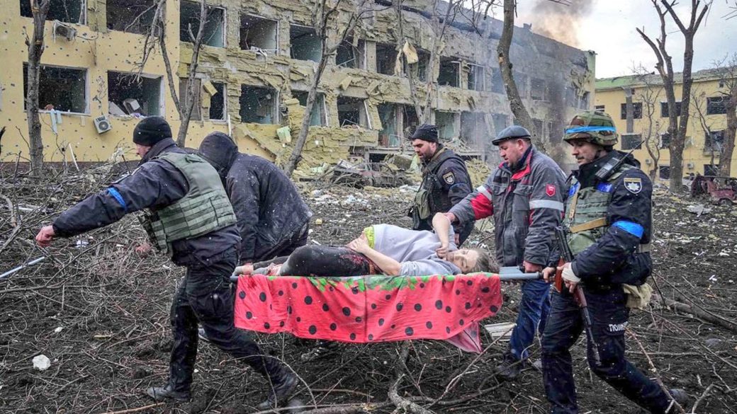 orosz-ukrán háború mariupol szülészet bombázás