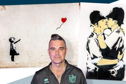 Robbie Williams több mint hárommilliárd forintért adta el két Banksy-képét