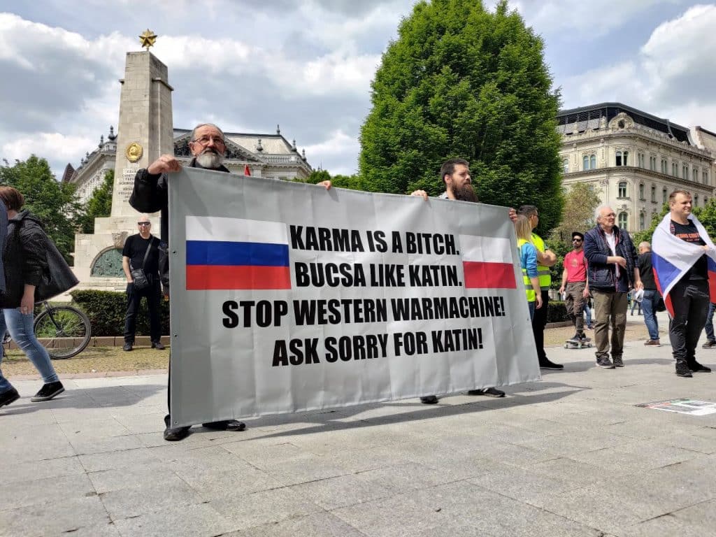 Vlagyimir Putyin Orosz Tüntetés Budapesten Orosz Ukrán Háború