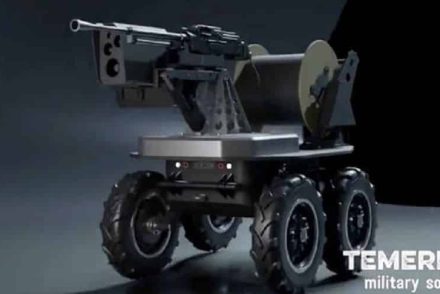 Rohamgépfegyverekkel felfegyverzett „Terminátor” robotokat vetnek be Ukrajnában