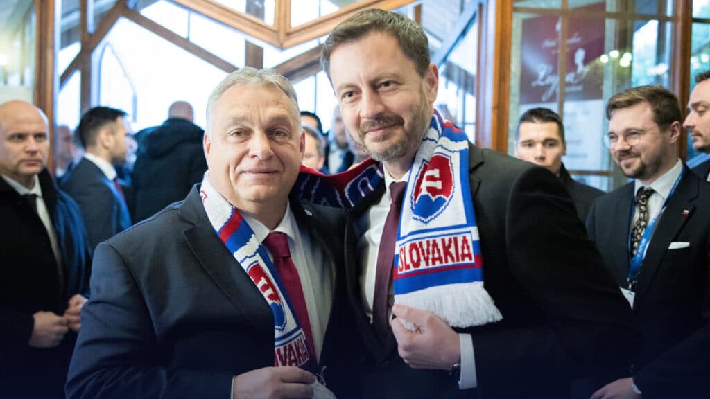 Orban Viktor Szlovak Miniszterelnok Nagy-Magyarorszagos Sal Szlovakia