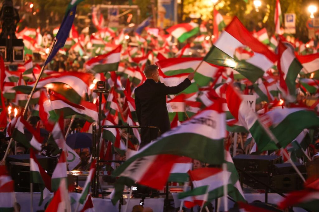 Oktober 23 Tisza Part Magyar Peter Nemzeti Menet