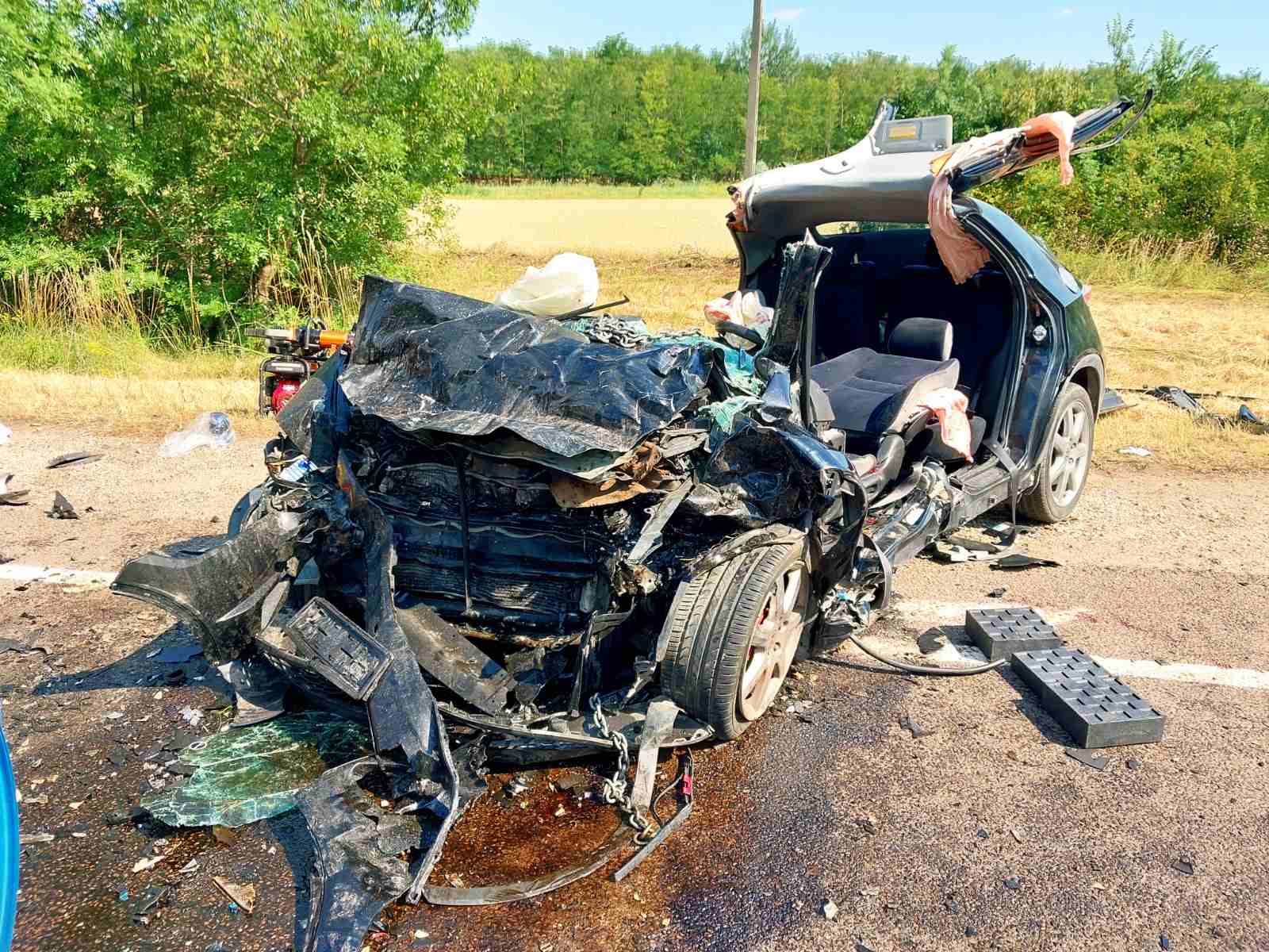 A Bükkábrányi Baleset Helyszíne, Ahol Öt Ember, Köztük Három Kisgyermek Vesztette Életét