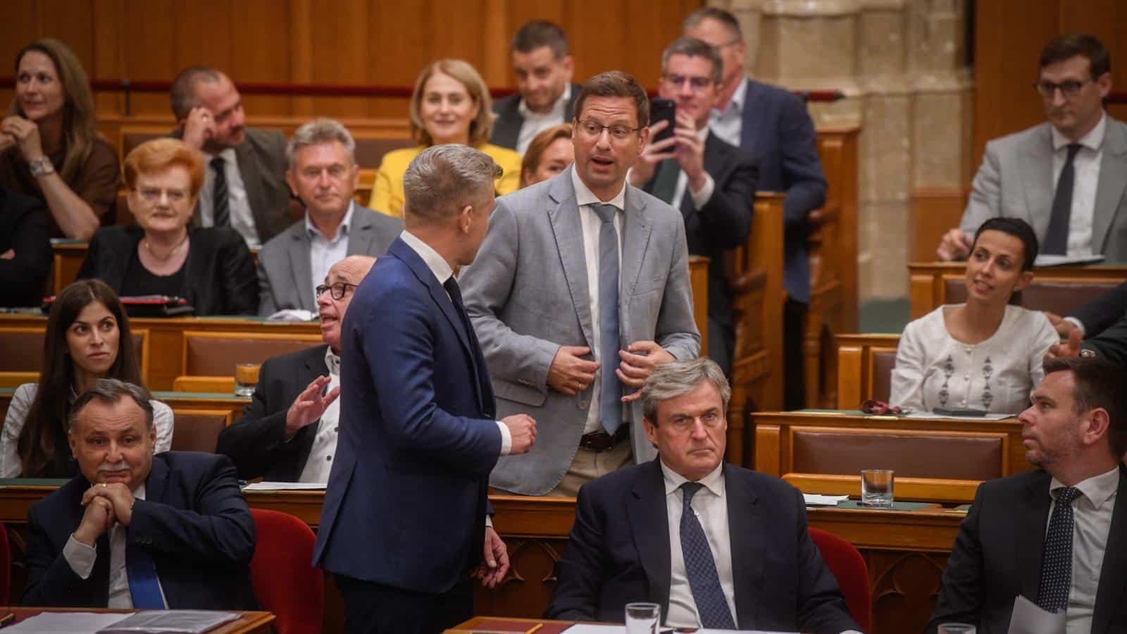 Magyar Péter üzenete Gulyás Gergelynek az Országgyűlés rendkívüli ülésén