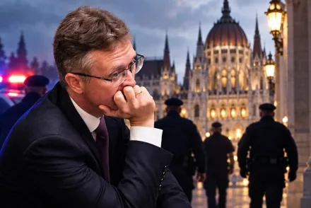 Hankó Balázs őrizetbe vétele után felesége a kamerák előtt idézte fel az Országházban átélt megrázó perceket