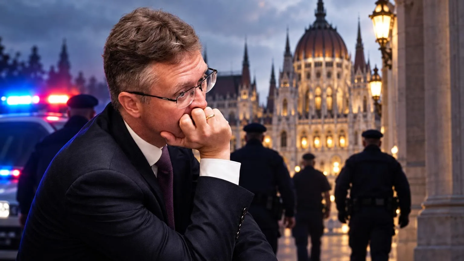 Hankó Balázs őrizetbe vétele után felesége a kamerák előtt idézte fel az Országházban átélt megrázó perceket