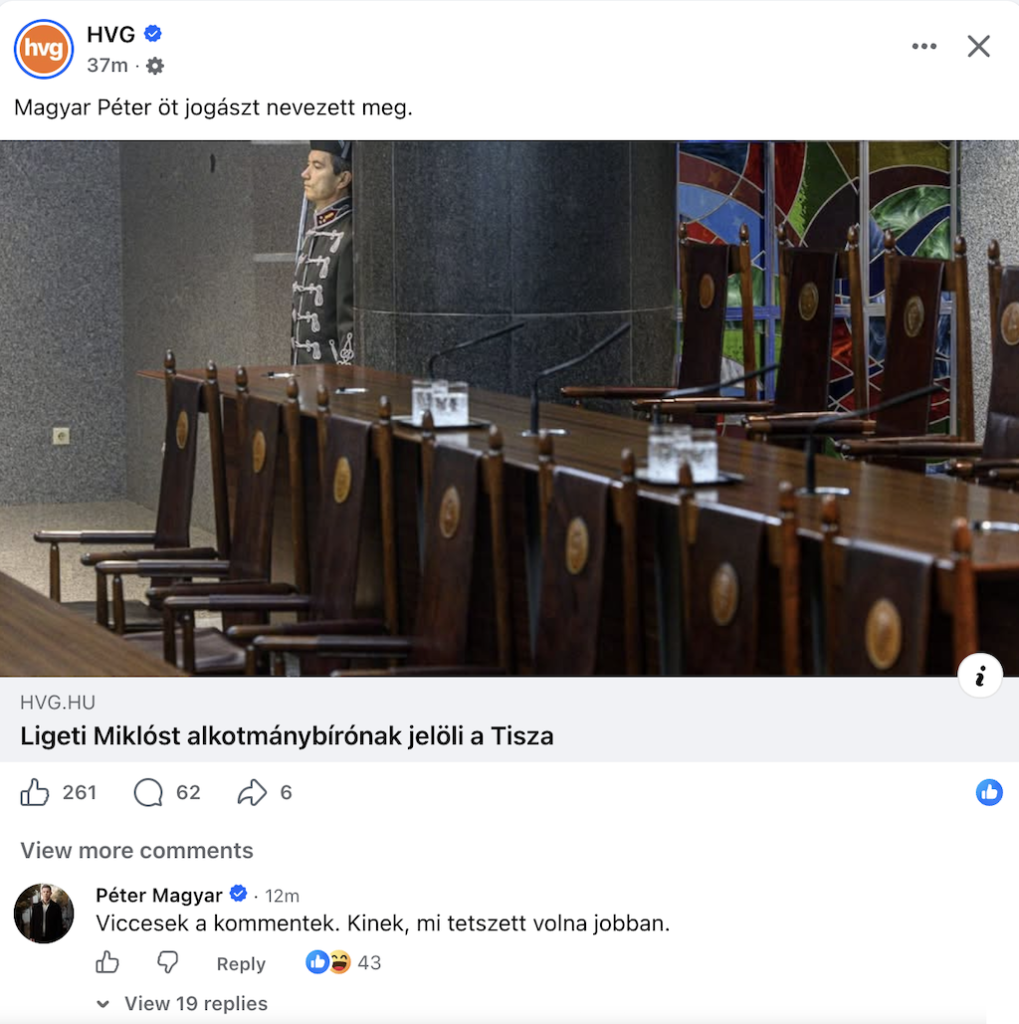 ligeti miklos alkotmanybiro magyar peter komment hvg