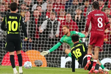 Kerkez Milos hibája után Szoboszlai Dominik mentett: hátrányból fordított a Liverpool a BL-ben