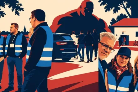 Csantavéren erősítést kellett hívniuk a magyar megfigyelőknek a szavazókörök előtt feltűnt verőemberek miatt