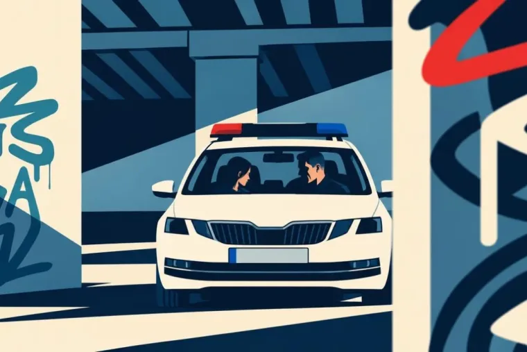 A hátsó ülésre ült át a civil ruhás rendőr a 17 éves lány mellé, miután elhagyatott helyre vitte