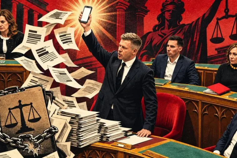 Magyar Péter a telefonját lengette a parlamentben: a volt főügyész leírta, mi történt