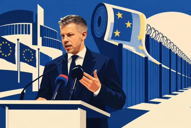 Magyar Péter Brüsszelben tárgyal: a milliárdos források után a határkerítés elszámolását követeli