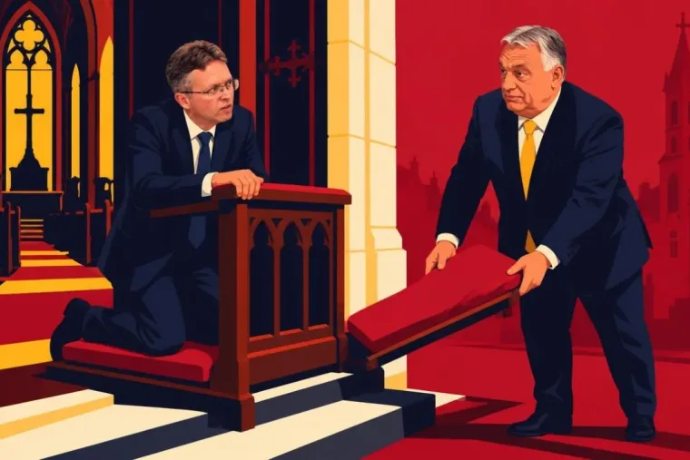 Orbán Viktor édesanyja megjelent a letartóztatott miniszterekért tartott szentmisén, a templomkapuban kérdezték fia sorsáról