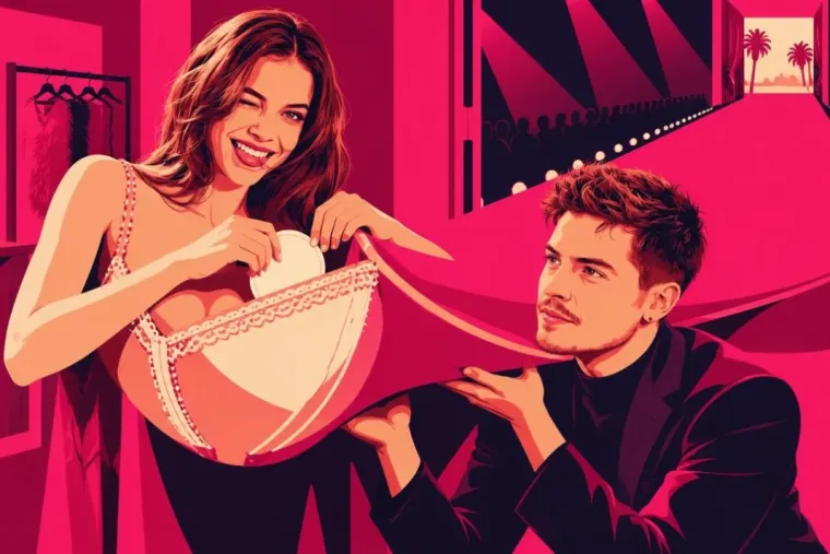 Palvin Barbara a kifutóra lépés előtt az öltözőbe kényszerült a fellépőruhája miatt