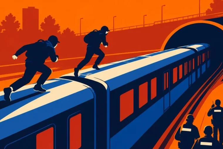 A száguldó M2-es metró tetején rohant át két maszkos fiatal a Pillangó utcánál: a megdöbbentő felvétel után már a hatóság is lépett