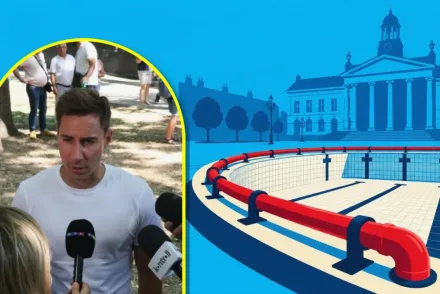 „Utolér minket is a jogszabály” – Radnai Márk szembesült a bezáratott műemlék uszoda miatti dühvel