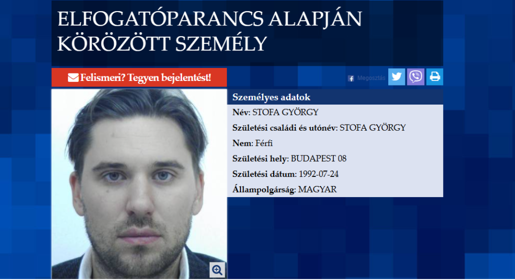 stofa gyorgy elfogatoparancs