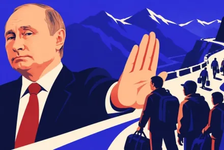 „Ez teljes badarság” – mondta Vlagyimir Putyin, az orosz férfiak mégis a határok felé menekülnek