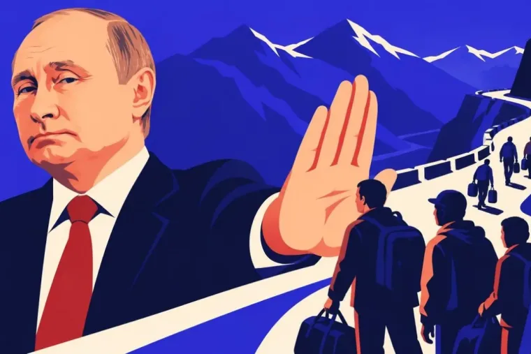 „Ez teljes badarság” – mondta Vlagyimir Putyin, az orosz férfiak mégis a határok felé menekülnek